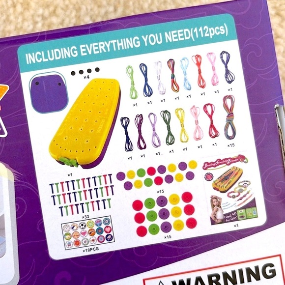 Brand New Easter Basket Friendship Bracelet Kit Cat Lamp Garden Kit Eggs Grass - Picture 7 of 15